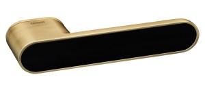 Ручка дверная GAVROCHE GR CLICK SB BLACK (чëрный/золото матовое)